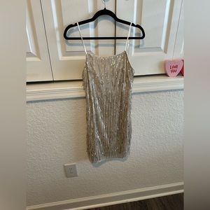 gold sparkly dress